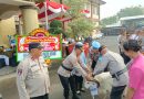 Beri Kenang-kenangan 2 Ekor Domba, Ini Pesan Kapolres Condro Sasongko Pada 2 Perwira Purna Tugas
