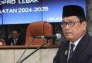 Wakil Bupati Lebak Hadiri Rapat Paripurna Penyampaian Laporan Hasil Reses II dan Pengambilan Sumpah Anggota DPRD Lebak