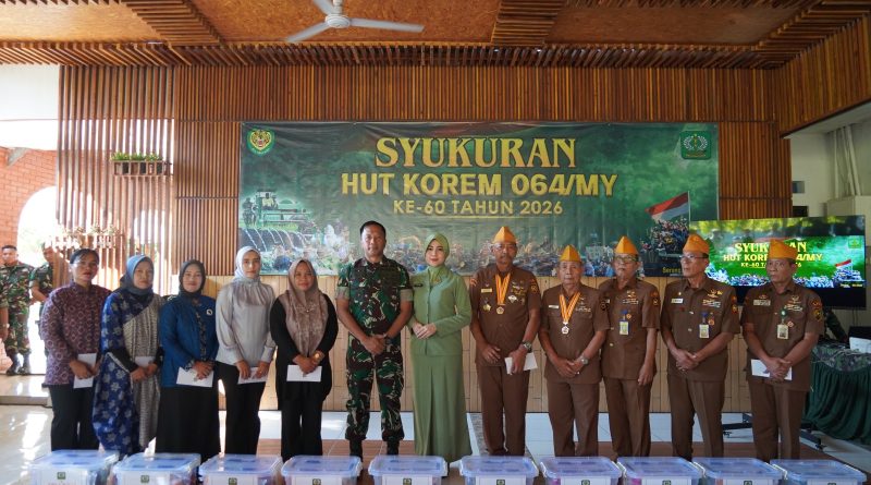Danrem 064/MY Tegaskan Jati Diri TNI sebagai Tentara Rakyat di HUT Korem ke 60
