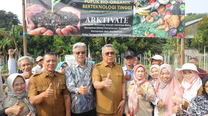 Benyamin Sambut Panen Perdana Bawang Merah Varietas Batu di Tangsel, Hasil Uji Coba Pupuk Bio-Organik Tuai Hasil Positif