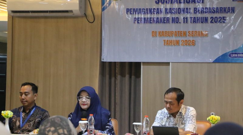 Disnakertrans Sosialisasikan Program Pemagangan Nasional kepada Perusahaan dan BLUD Kabupaten Serang