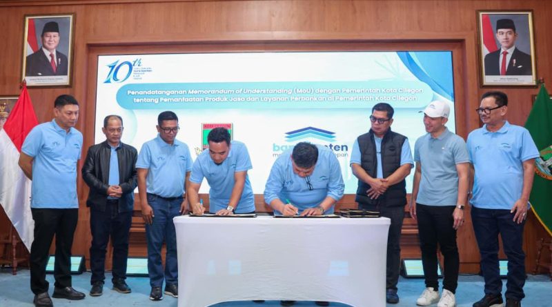 Walkot Cilegon Robinsar Teken MoU dengan Bank Banten, Dorong Optimalisasi Pengelolaan Keuangan Daerah