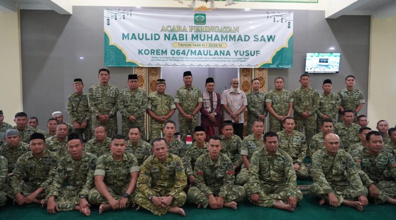Danrem 064/MY Hadiri Peringatan Maulid Nabi Muhammad SAW 1448 H