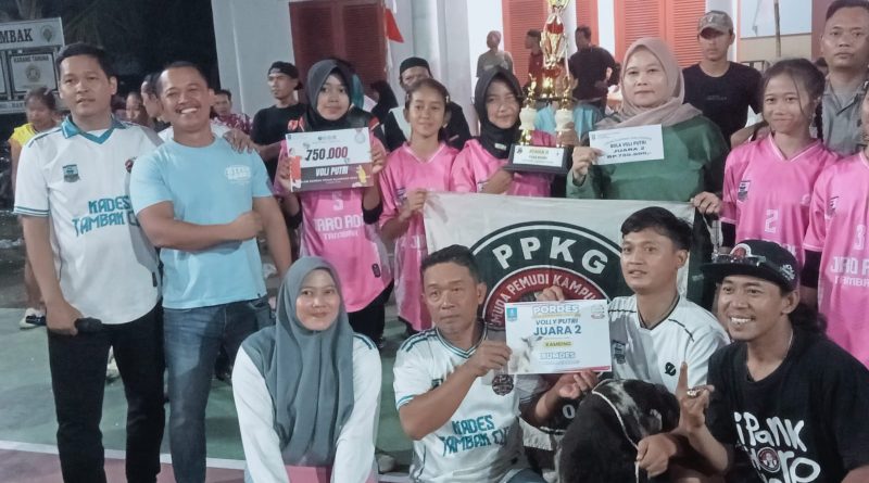 Turnamen Pordes Tambak 2026 Berjalan  Dengan  Meriah, Kp.Gardu RT006/RW001 Dapatkan Juara 2 Di Kelas Bola Volly Putri