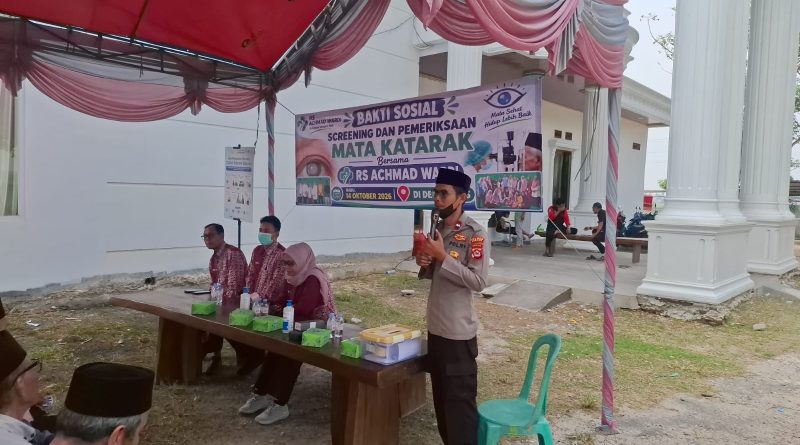 Bukti Hadir Polri Bersama Masyrakat Di Rasakan Langsung Warga Desa Ketos, AIPDA H.Roby Setiady ,S.H Bantu Ratusan Warga Untuk Screening Dan Operasi Mata Katarak Gratis